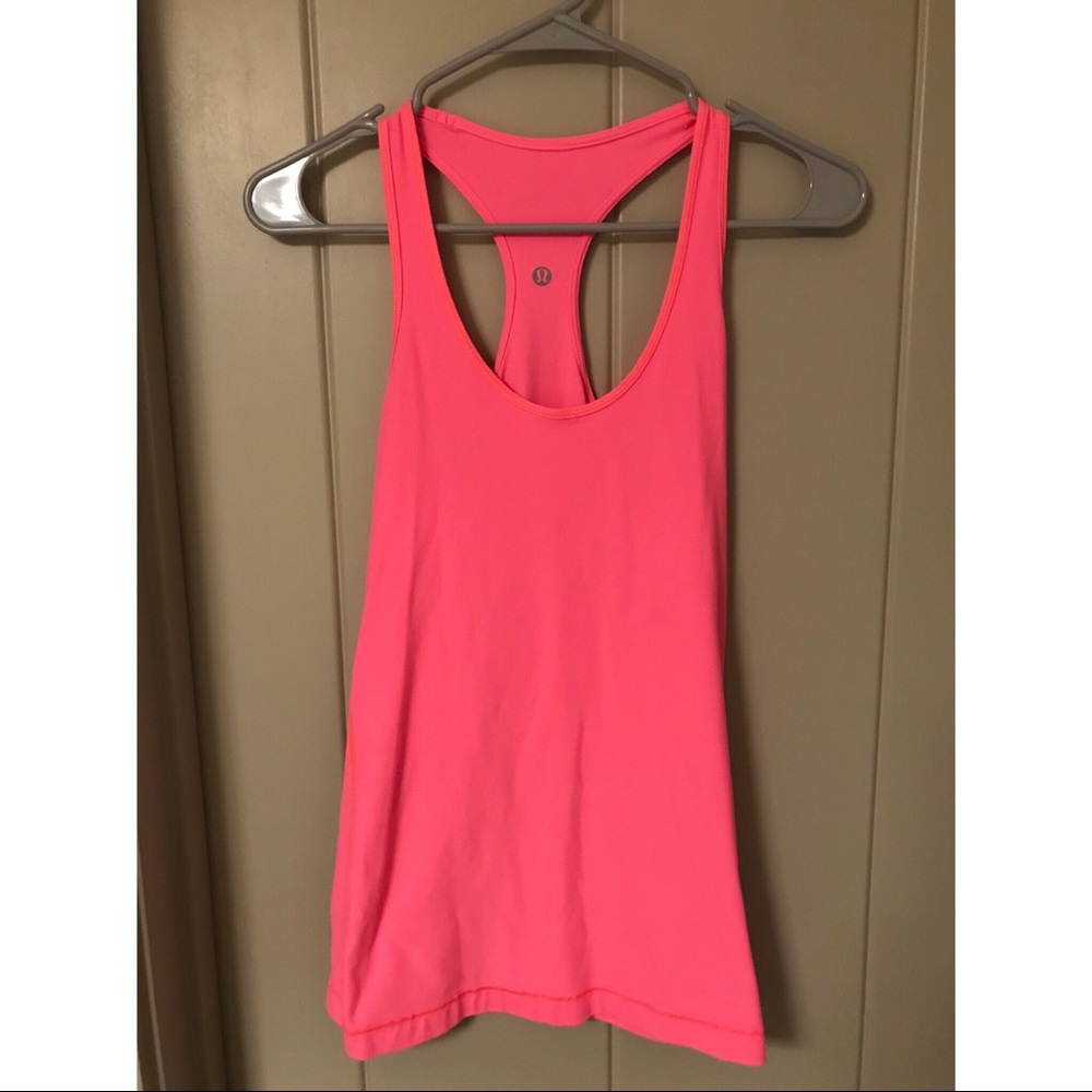 Lululemon racer back tank- Pink- Size 8